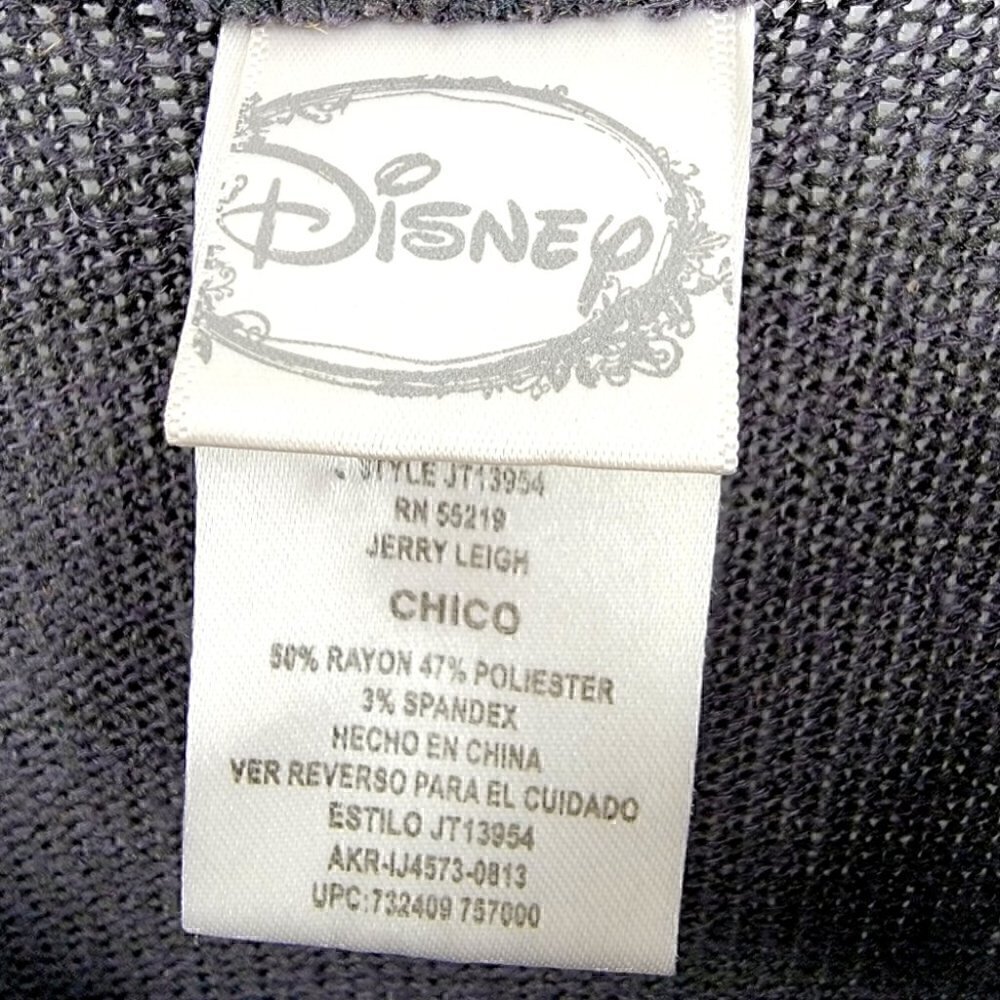 Disney Kids S Sequin Gray Long Sleeve Casual Bling Blouse Top Jerry Leigh - Picture 11 of 13